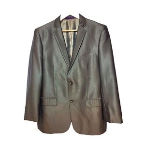 Vinci Brown Microdot w/Sheen 2 Button Single Breasted Blazer 2‎ Vents Size 42R